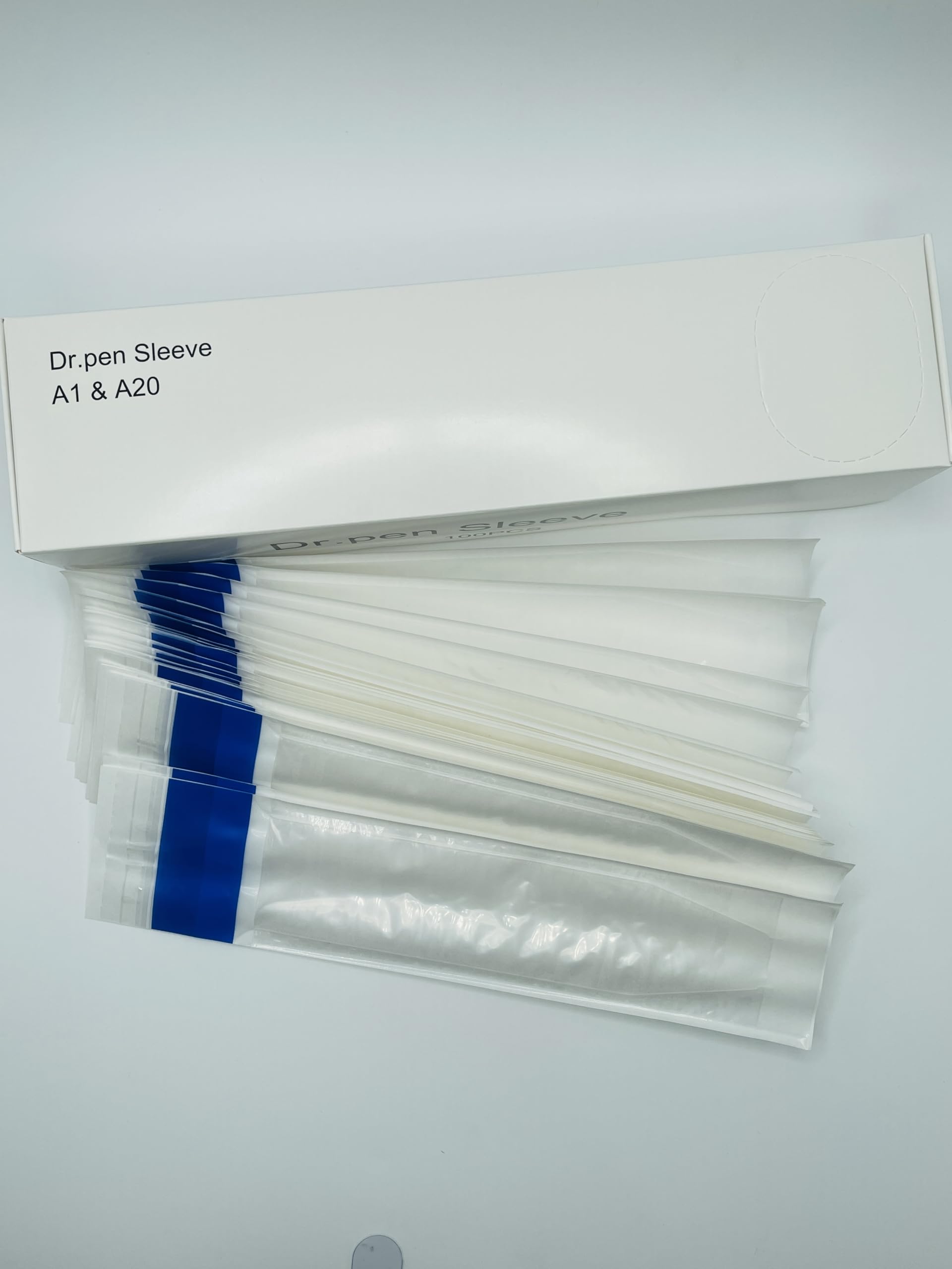 Disposable Self Adhesive Skin Pen Covers, Clear Plastic Sheaths,Bags 10 pcs