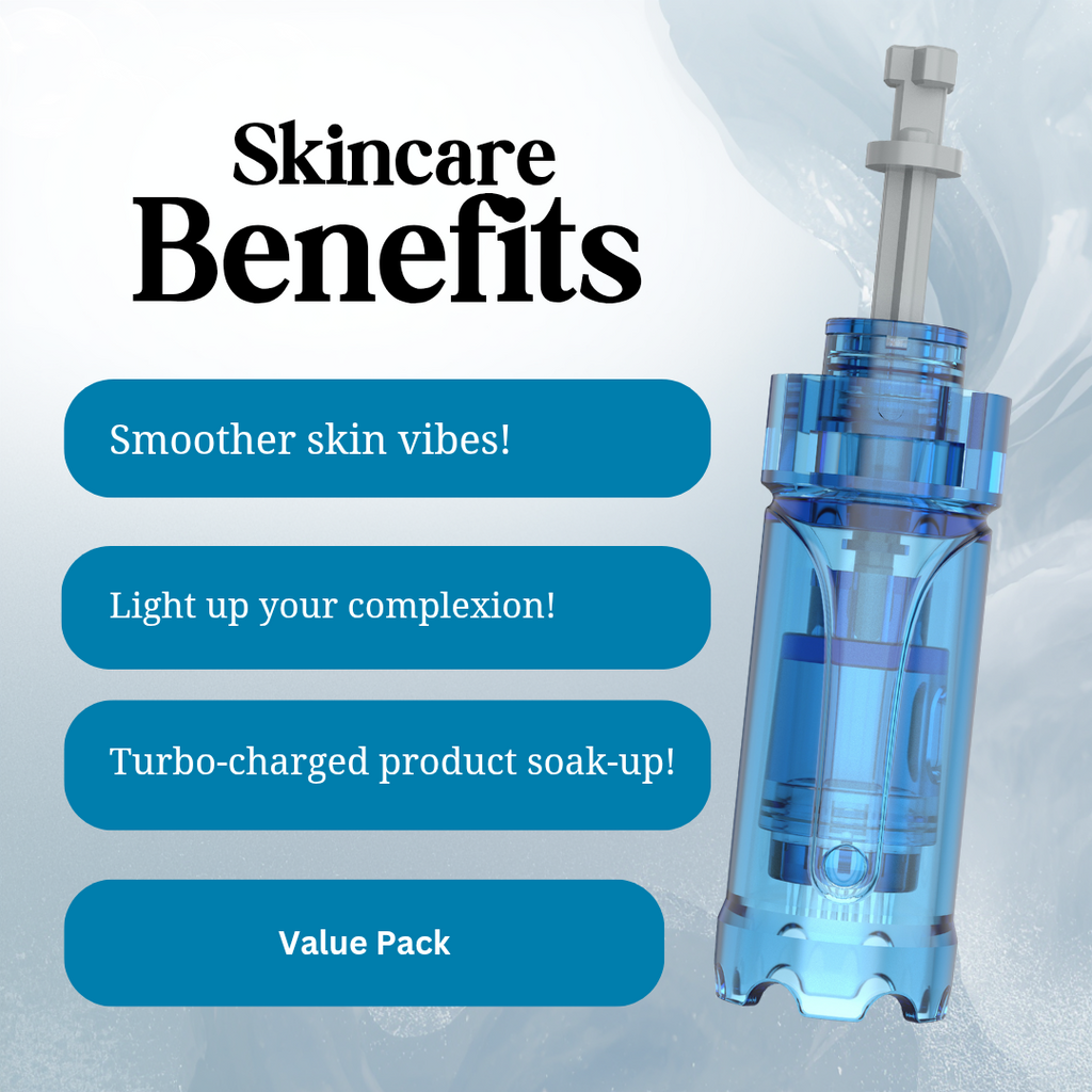 Nano+18+36+42 pins M8S Cartridge Needles, Blue Transparent, 20 Piece Set, Professional