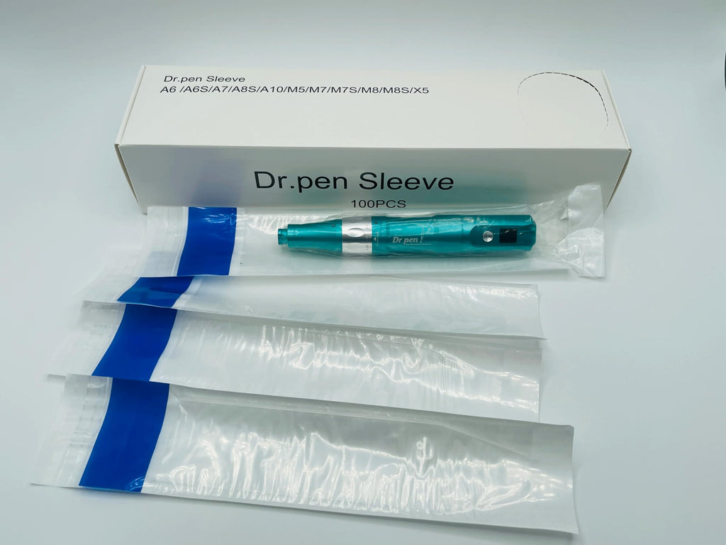 Disposable Self Adhesive Skin Pen Covers, Clear Plastic Sheaths,Bags 10 pcs