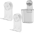 3 pack Vacuum Suction Cup Hooks Set for Shower Kitchen Storage Glass Window Tile Wheath Heavy Duty Suction cup hooks. Toothbrush Suction Holder Multifunctional Waterproof Removable Reusable Clear